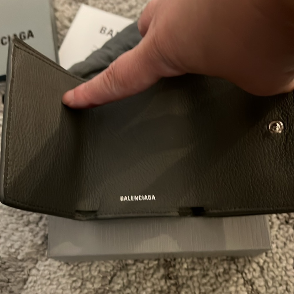 Balenciaga Papier Mini Wallet, dark steel grey, NEW IN BOX! - Picture 6 of 11